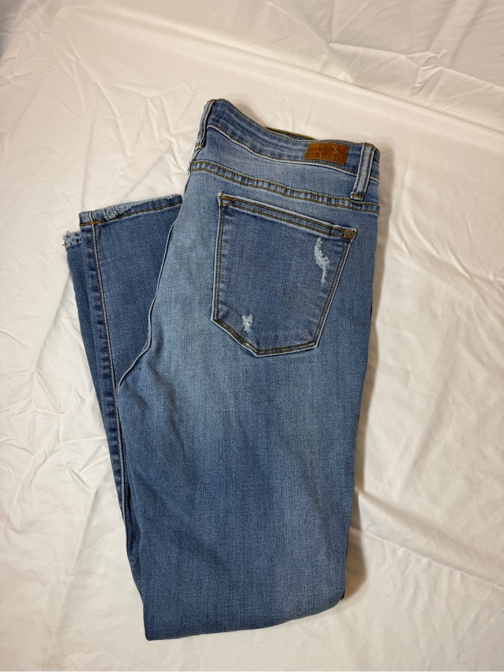 Judy Blue Medium Blue Skinny Jeans with Light Distressing